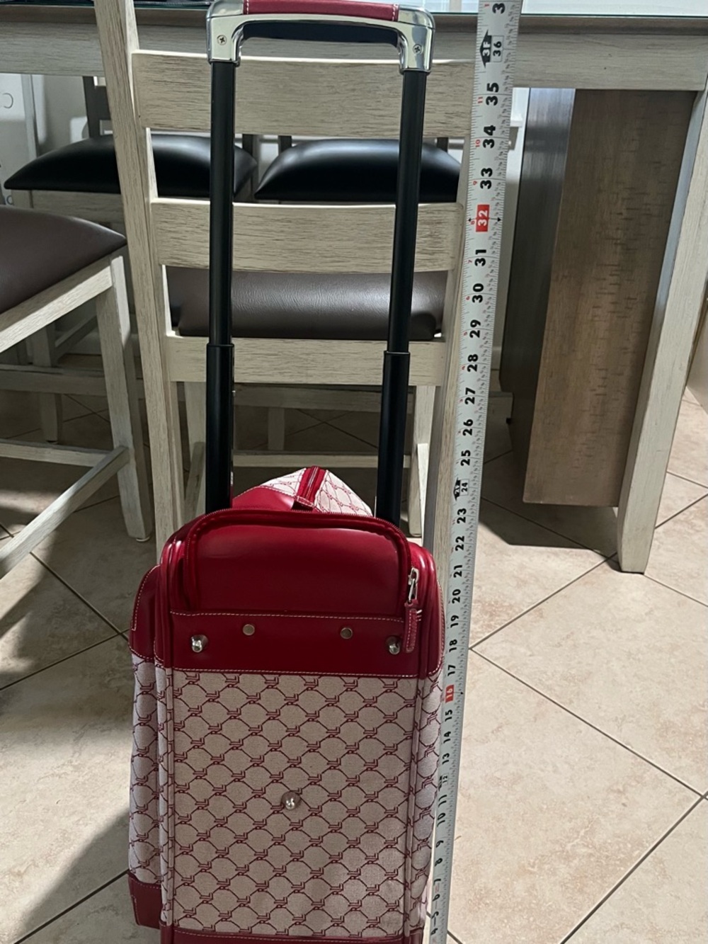 Ralph Lauren Patterned Travel Duffle Wheelie Bag - Picture 5 of 13